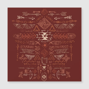 ナバホアステカ:民族的なドゥードルパターン。