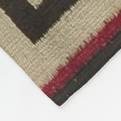 ナバホインディアンアンティークタペストリー フリースブランケット (角)