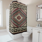 ナバホインディアンアンティークデザイン シャワーカーテン (インサイチュ)
