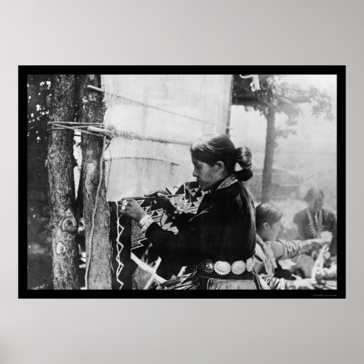 ナバホインディアンウィーバー1912 ポスター (正面)