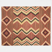 ナバホインディアンホースサドルヒストリックアンティーク フリースブランケット (正面(横))