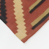 ナバホインディアンホースサドルヒストリックアンティーク フリースブランケット (角)