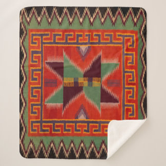 ナバホインディアン1800s馬サドル毛布シェルパ シェルパブランケット