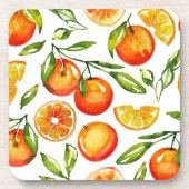 ナバホオレンジフルーツコースター | コルクスタイリッシュセット コースター (正面)