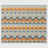 ナバホスタイルのシームレスなパターン ラッピングペーパー (フラット)