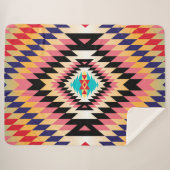 ナバホデザイン-7シェルパブランケット シェルパブランケット (正面(横))