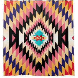 ナバホデザイン-7シャワーカーテン シャワーカーテン