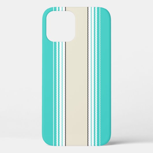 ナバホホワイト、ターコイズオレンジメキシコ毛布サー Case-Mate iPhoneケース (裏面)