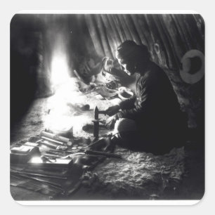 ナバホー人のsilversmith、c.1915 スクエアシール