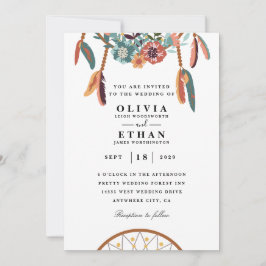 ナバホ伝統的結婚式招待状 招待状