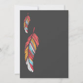 ナバホ伝統的結婚式招待状 招待状 (裏面)