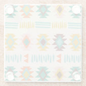 ナバホ先住民アメリカンパターン ガラスコースター (裏面)