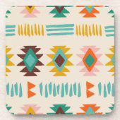 ナバホ先住民アメリカンパターン コースター (正面)