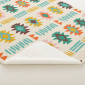 ナバホ先住民アメリカンパターン シェルパブランケット (3/4)