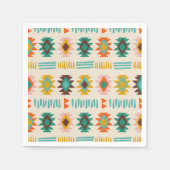 ナバホ先住民アメリカンパターン スタンダードカクテルナプキン (正面)