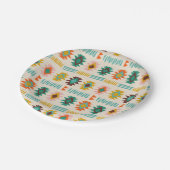 ナバホ先住民アメリカンパターン ペーパープレート (アングル)