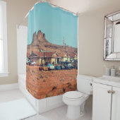 ナバホ先住民アールでの予約にアメリカの生活 シャワーカーテン (インサイチュ)