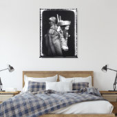 ナバホ女運は背中にパプオースだ キャンバスプリント (インサイチュ (寝室))