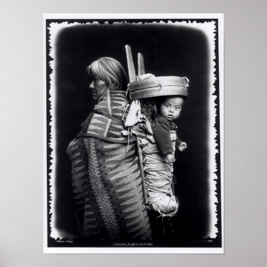 ナバホ女運は背中にパプオースだ ポスター (正面)