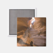 ナバホ州アッパーアンテロープ峡谷のコルク抜き マグネット (正面/裏面)