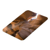 ナバホ州アッパーアンテロープ峡谷のコルク抜き マグネット (左側)