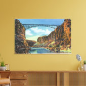 ナバホ橋の眺めリーのフェリー キャンバスプリント (インサイチュ (リビング))