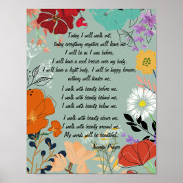 ナバホ祈りの言葉ウォークイン美しいポスター ポスター