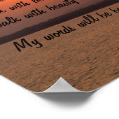 ナバホ祈りの言葉ウォークイン美しいポスター ポスター (角)