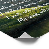 ナバホ祈りの言葉ウォークイン美しいポスター ポスター (角)