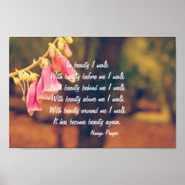 ナバホ祈りの言葉ウォークイン美しいポスター ポスター