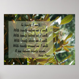 ナバホ祈りの言葉ウォークイン美しいポスター ポスター