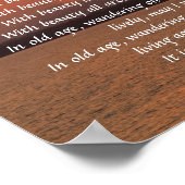 ナバホ祈りの言葉ウォークイン美しいポスター ポスター (角)