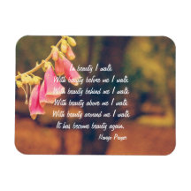 ナバホ祈りの言葉ウォークイン美しいマグネット