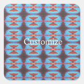 ナバホ赤い岩サンダー_コーブエアフレッシュナー スクエアシール (正面)