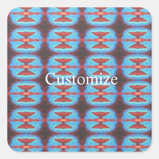 ナバホ赤い岩サンダー_コーブエアフレッシュナー スクエアシール (正面)