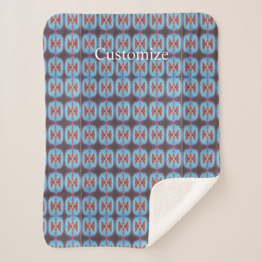 ナバホ赤い岩サンダー_コーブ シェルパブランケット (正面)