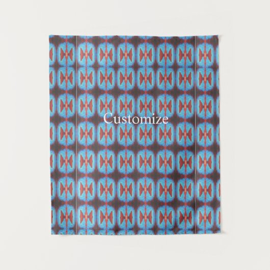 ナバホ赤い岩サンダー_コーブ タペストリー (正面)