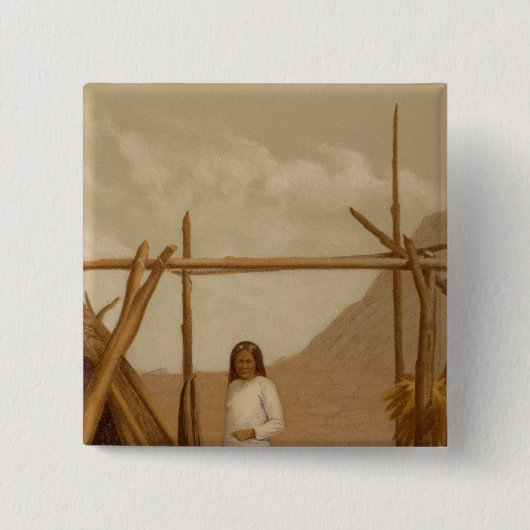 ナバホ・カントリー・アボリジニ 缶バッジ (正面)