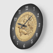 ナバホ・コードトーカーズ銅メダル～ ラージ壁時計 (傾斜)