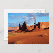 ナバホ・ネーション、モニュメント・バレー、Yei Bi Chei ポストカード (正面/裏面)