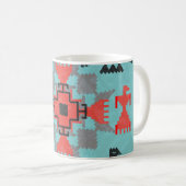 ナバホ・バード、エスニック・部族ヴィンテージ。 コーヒーマグカップ (正面右)