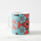 ナバホ・バード、エスニック・部族ヴィンテージ。 コーヒーマグカップ (正面左)