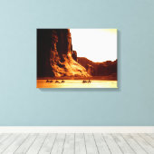 ナバホ・ライダーInキャニオン・デ・チェリー1904 By Edward C キャンバスプリント (インサイチュ (ウッドフロア))