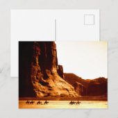 ナバホ・ライダーInキャニオン・デ・チェリー1904 By Edward C ポストカード (正面/裏面)