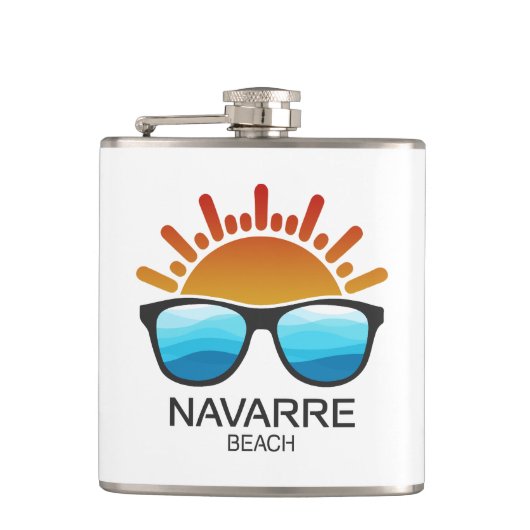 ナバラビーチフロリダサングラス フラスク (正面)