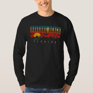 ナバラビーチフロリダFLヴィンテージサンセットレトロバカ Tシャツ