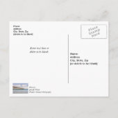 ナバラビーチ釣り桟橋感謝ポストカード ポストカード (裏面)