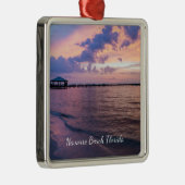 ナバラビーチ魔法アワーパープルサンセットオーナメント メタルオーナメント (右)