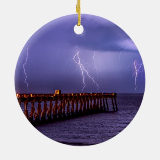ナバーラフロリダ稲妻ストームオーナメント セラミックオーナメント (裏面)