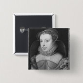 ナバールのMarguerite de Valois Queen 缶バッジ (正面&裏面)